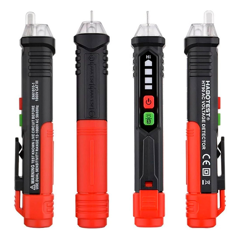 Lapiz detector Voltaje 12V / 48V~1000V AC con linterna