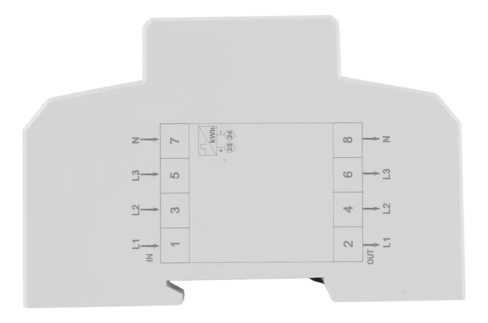 Remarcador trifasico din rail DTS1891 3x230/400V 3x5(80)A - Imagen 2